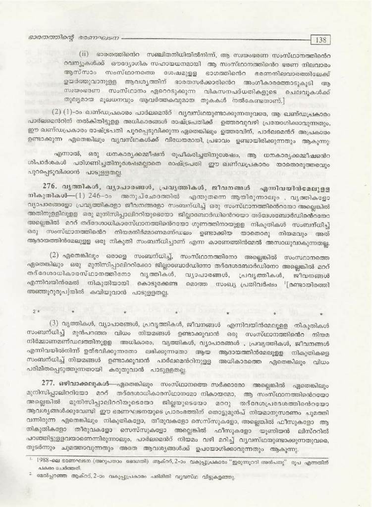 Malayalam Indian constitution pdf